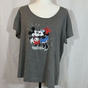 Talula x Disney Mickey & Minnie Mouse Grey T-Shirt